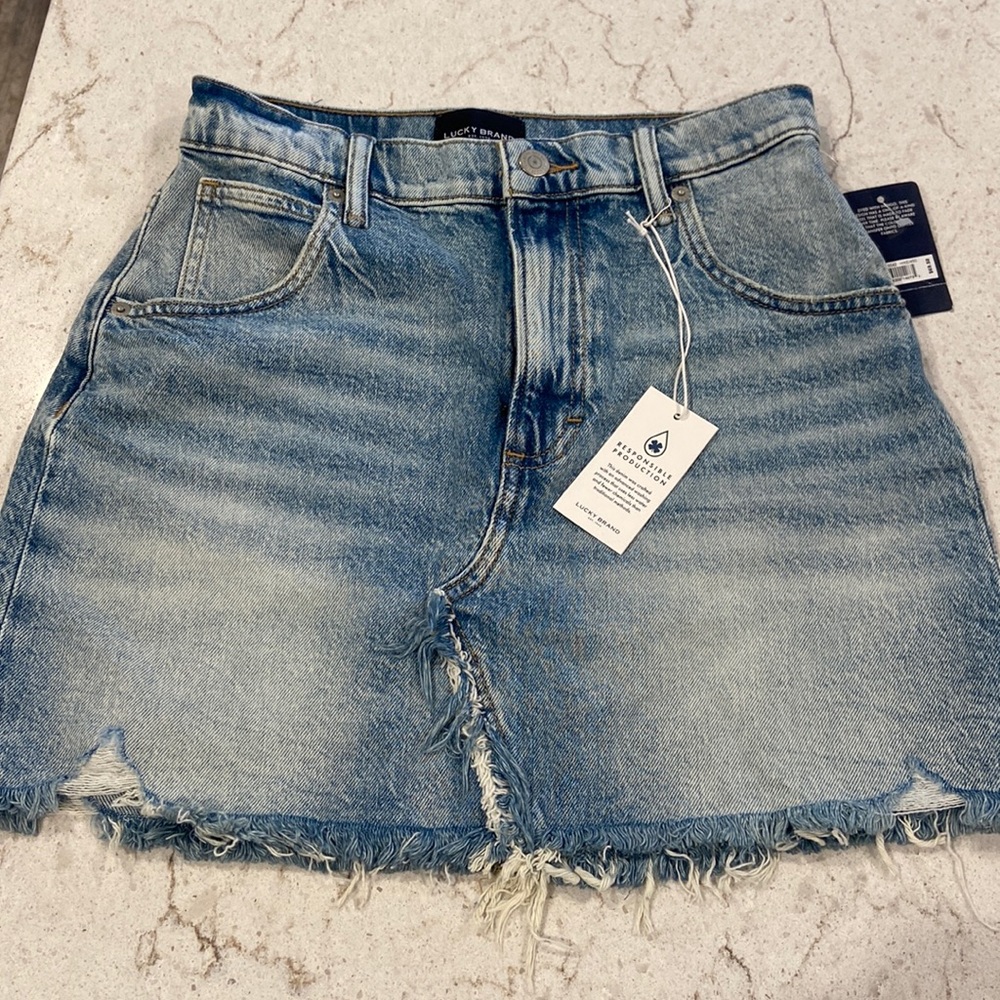 LUCKY BRAND Denim mini skirt